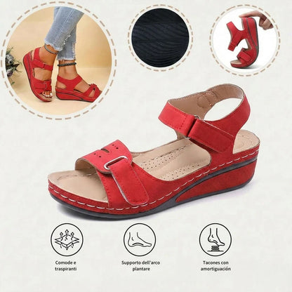🔥50% de descuento hoy - ¡No te lo pierdas! Sandalias ortopédicas de verano, diseño ergonómico ✅Alivian el dolor, cómodas y transpirables, ajustables con cierre de velcro✅
