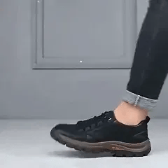 🎁Último día para un 50% de descuento, ¡no te lo pierdas!⏰Hecho de piel de becerro australiana🐂Soporte para el pie: alivia el dolor de pies✅Impermeable y antideslizante, cómodo para caminar.