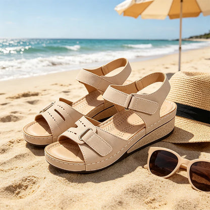 🔥50% de descuento hoy - ¡No te lo pierdas! Sandalias ortopédicas de verano, diseño ergonómico ✅Alivian el dolor, cómodas y transpirables, ajustables con cierre de velcro✅