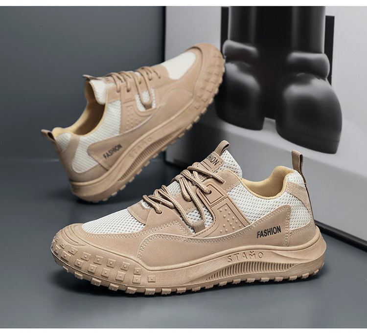 (🔥 50% de descuento - ¡No te lo pierdas!) Zapatos de Exterior FOSTCARD para Hombre | Soporte de Arco Avanzado, Gamuza Antideslizante y Confort Total