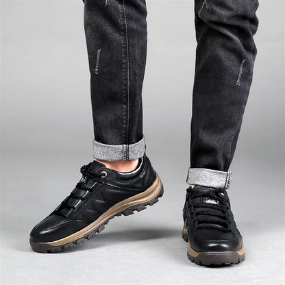 🎁Último día para un 50% de descuento, ¡no te lo pierdas!⏰Hecho de piel de becerro australiana🐂Soporte para el pie: alivia el dolor de pies✅Impermeable y antideslizante, cómodo para caminar.