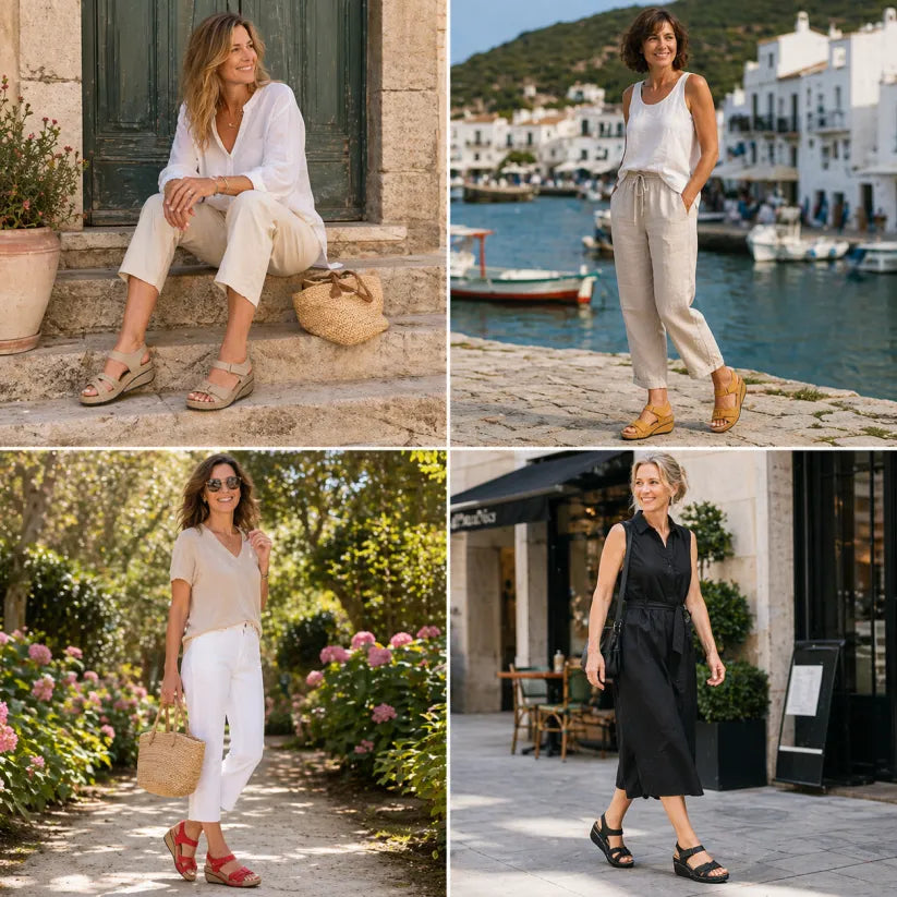 🔥50% de descuento hoy - ¡No te lo pierdas! Sandalias ortopédicas de verano, diseño ergonómico ✅Alivian el dolor, cómodas y transpirables, ajustables con cierre de velcro✅