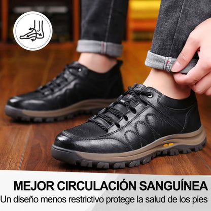 🎁Último día para un 50% de descuento, ¡no te lo pierdas!⏰Hecho de piel de becerro australiana🐂Soporte para el pie: alivia el dolor de pies✅Impermeable y antideslizante, cómodo para caminar.（副本）