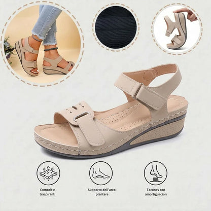 🔥50% de descuento hoy - ¡No te lo pierdas! Sandalias ortopédicas de verano, diseño ergonómico ✅Alivian el dolor, cómodas y transpirables, ajustables con cierre de velcro✅