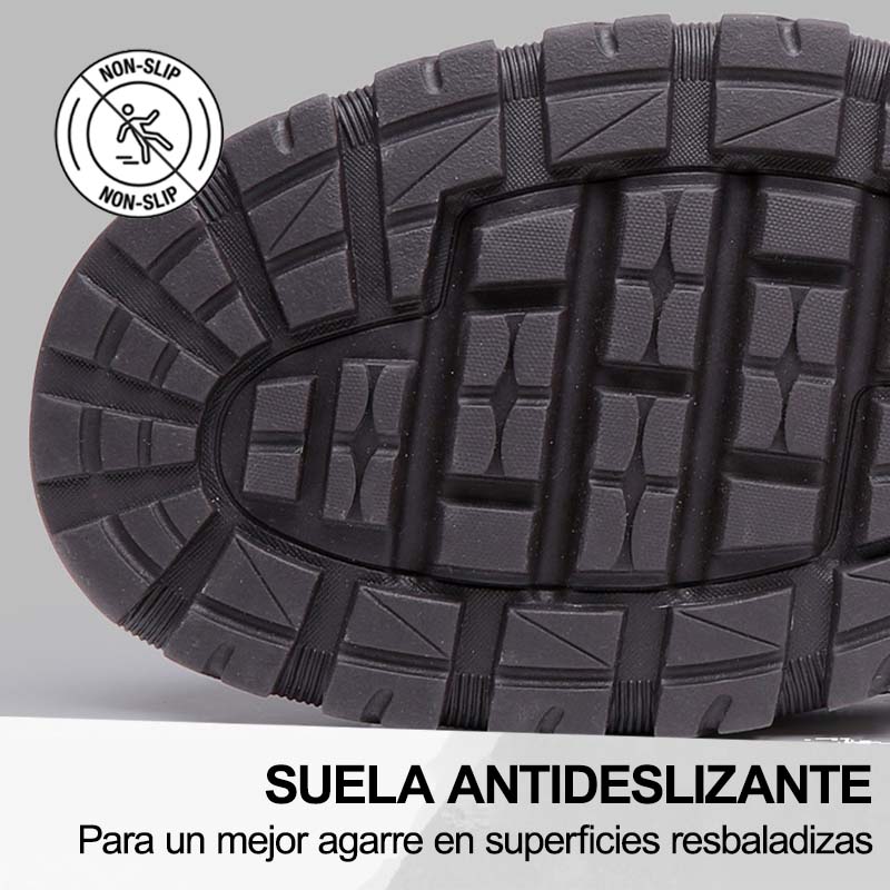 🎁Último día para un 50% de descuento, ¡no te lo pierdas!⏰Hecho de piel de becerro australiana🐂Soporte para el pie: alivia el dolor de pies✅Impermeable y antideslizante, cómodo para caminar.