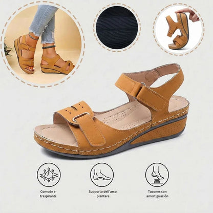 🔥50% de descuento hoy - ¡No te lo pierdas! Sandalias ortopédicas de verano, diseño ergonómico ✅Alivian el dolor, cómodas y transpirables, ajustables con cierre de velcro✅