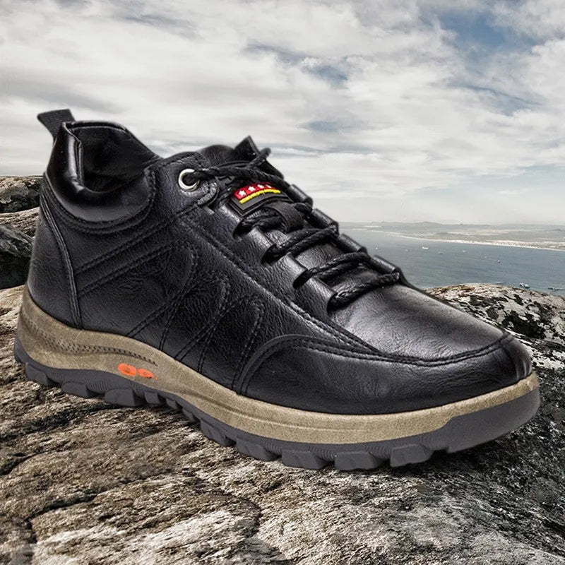 🎁Último día para un 50% de descuento, ¡no te lo pierdas!⏰Hecho de piel de becerro australiana🐂Soporte para el pie: alivia el dolor de pies✅Impermeable y antideslizante, cómodo para caminar.
