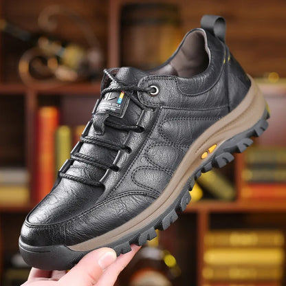 🎁Último día para un 50% de descuento, ¡no te lo pierdas!⏰Hecho de piel de becerro australiana🐂Soporte para el pie: alivia el dolor de pies✅Impermeable y antideslizante, cómodo para caminar.