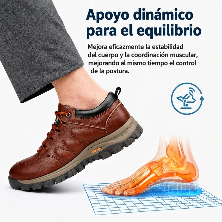 🎁Último día para un 50% de descuento, ¡no te lo pierdas!⏰Hecho de piel de becerro australiana🐂Soporte para el pie: alivia el dolor de pies✅Impermeable y antideslizante, cómodo para caminar.