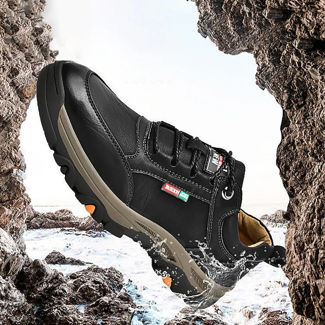 🎁Último día para un 50% de descuento, ¡no te lo pierdas!⏰Hecho de piel de becerro australiana🐂Soporte para el pie: alivia el dolor de pies✅Impermeable y antideslizante, cómodo para caminar.